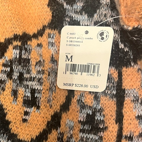 NEW FREE PEOPLE - August Cardigan in Peach - Picture 6 of 7